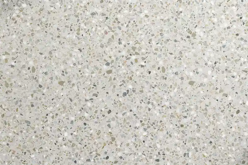 Seamless poured terrazzo floor with no joints