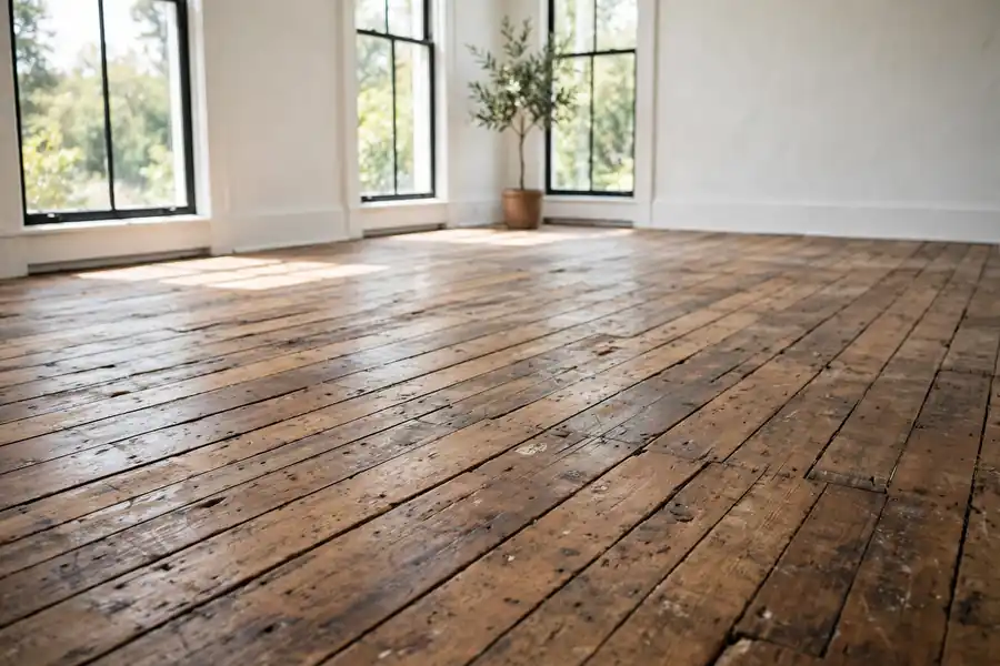 Long-lived hardwood floor in a bright room