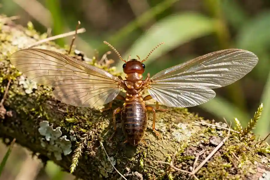 Termite swarmer with a thick waist and equal wings