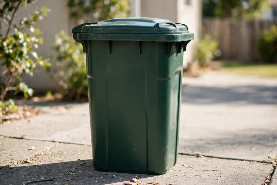 Sealed trash bin with a tight lid